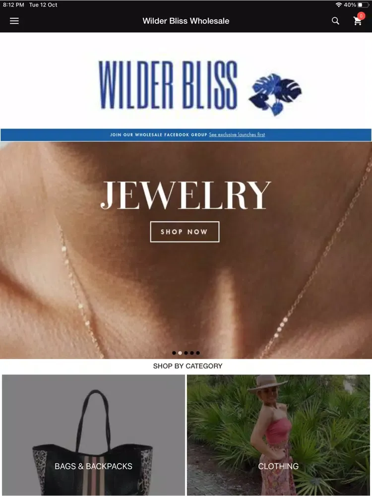 Wilder Bliss Wholesale iPad  스크린샷