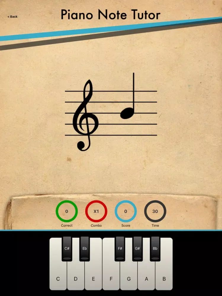 Скриншоты Piano Note Tutor iPad 