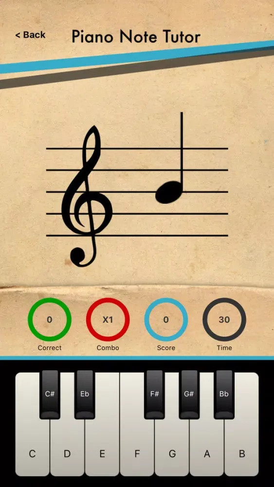 Скриншоты Piano Note Tutor