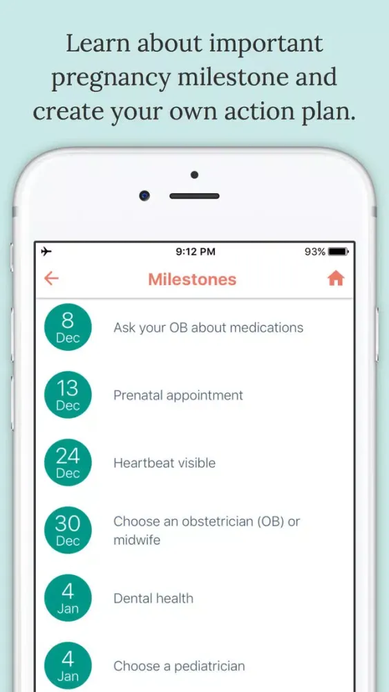 Скриншоты Keystone First Bright Start® Pregnancy Tracker