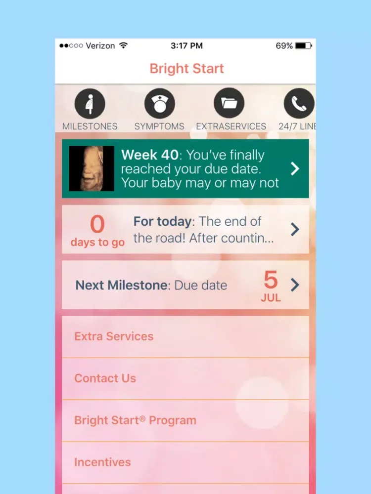 Screenshot di Bright Start® Pregnancy Tracker iPad 