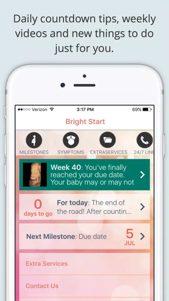 Screenshot di Bright Start® Pregnancy Tracker