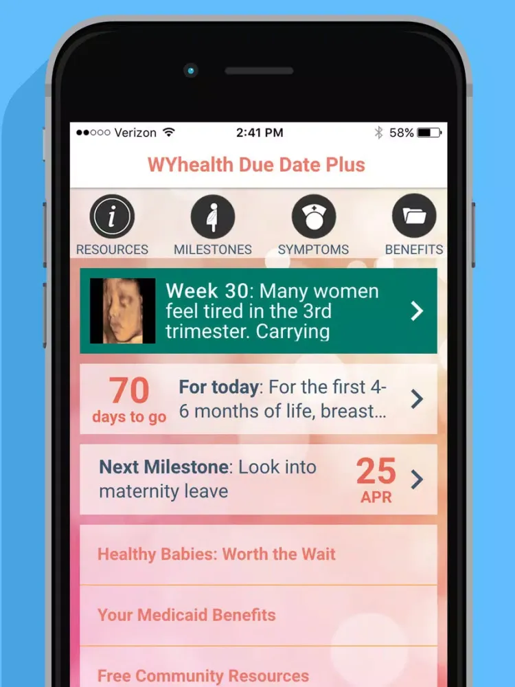 Ảnh chụp màn hình của WYhealth Due Date Plus: Pregnancy Tracker iPad 