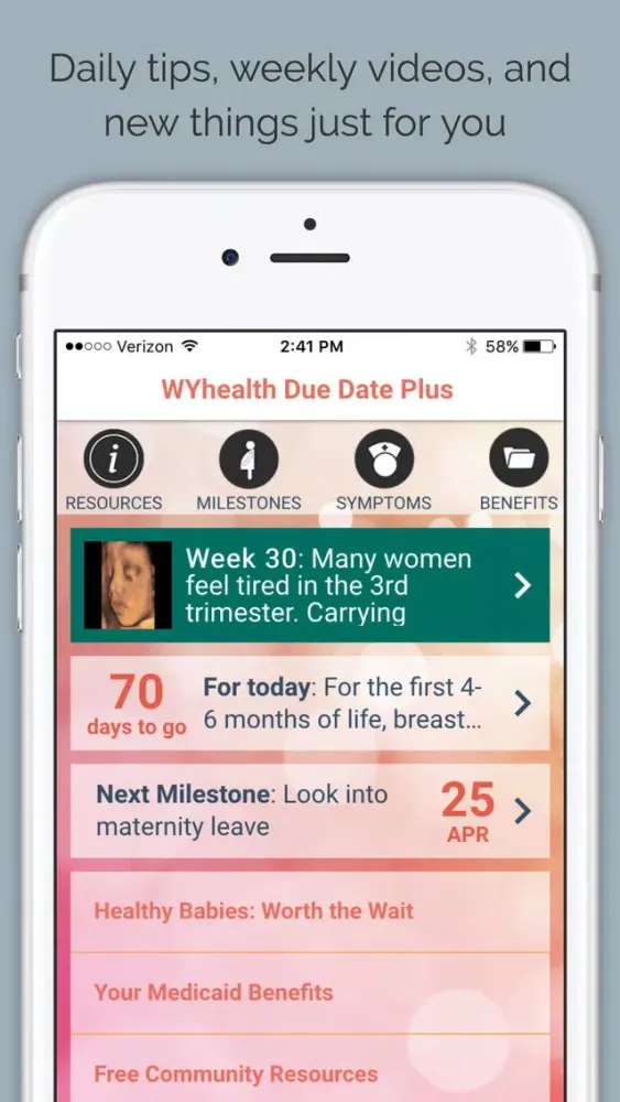 Ảnh chụp màn hình của WYhealth Due Date Plus: Pregnancy Tracker
