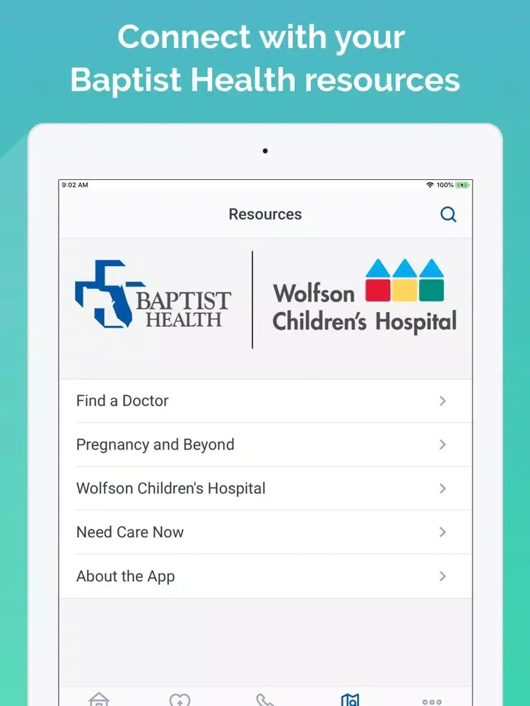 Capturas de pantalla de MyFamily by Baptist Health iPad 