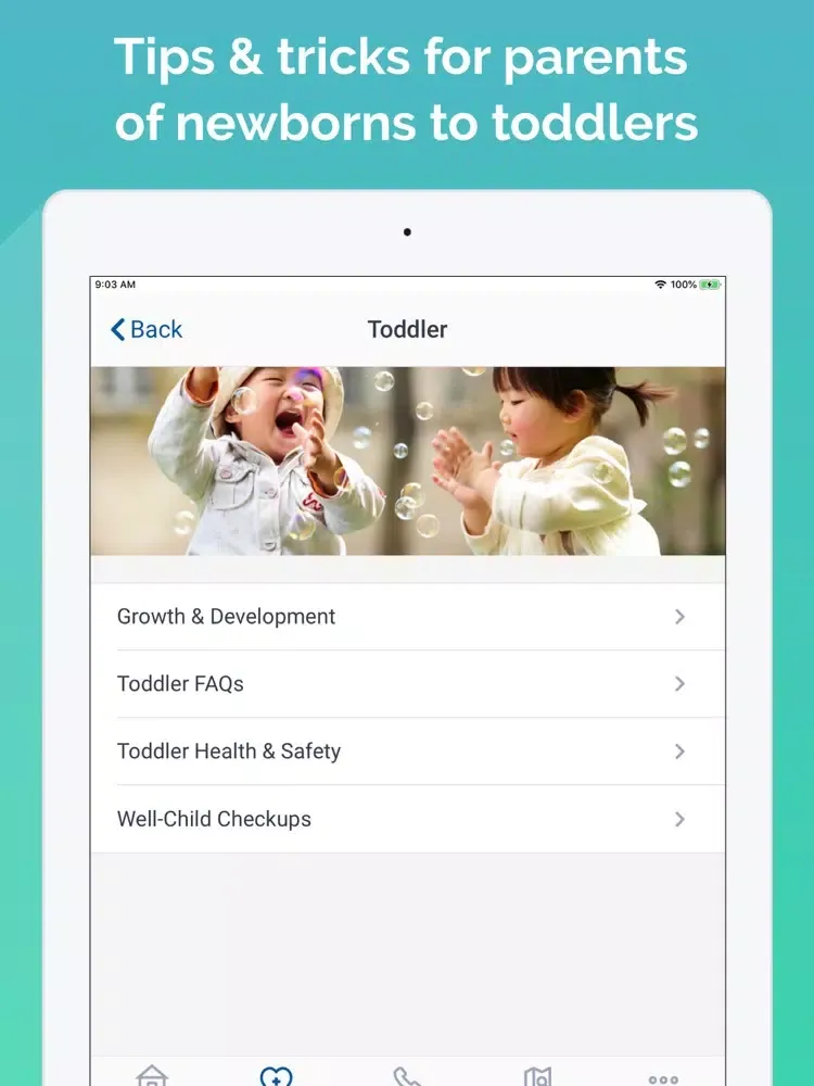 Capturas de pantalla de MyFamily by Baptist Health iPad 