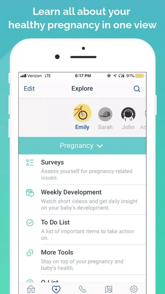 Capturas de pantalla de MyFamily by Baptist Health