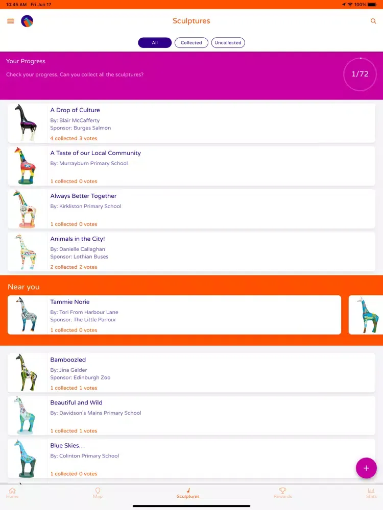 Giraffe About Town iPad 应用截图