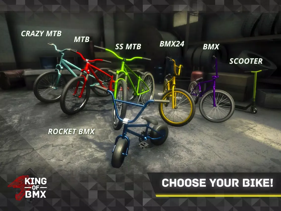 Tangkapan layar King Of BMX iPad 