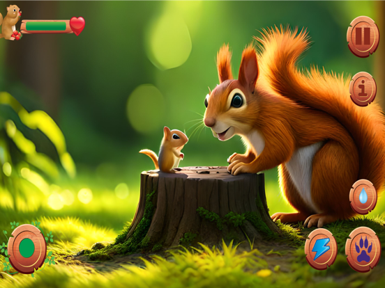 Flying Squirrel Animal Game 3D iPad  스크린샷