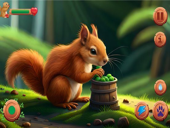 Flying Squirrel Animal Game 3D iPad  스크린샷