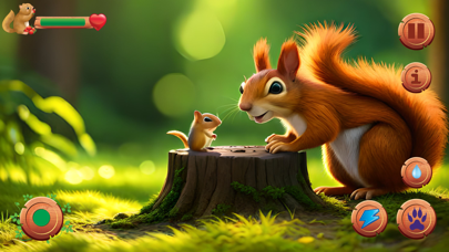 Flying Squirrel Animal Game 3D 스크린샷
