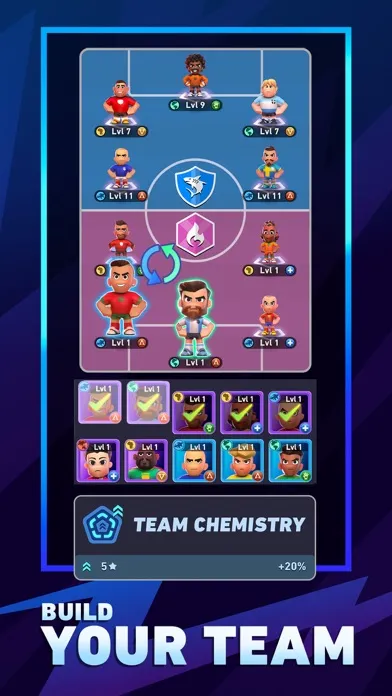 Capturas de tela do AFK Football: RPG Soccer Games