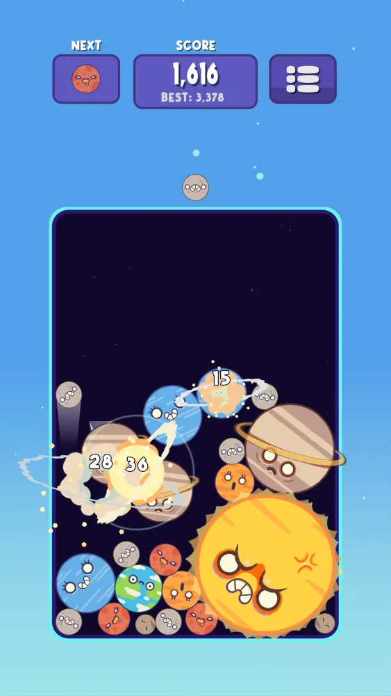 Ảnh chụp màn hình của Planets Merge