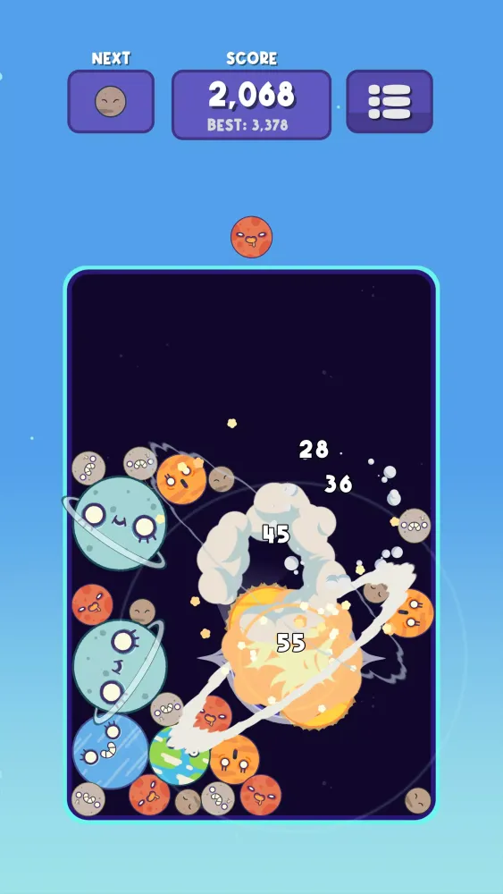 Ảnh chụp màn hình của Planets Merge
