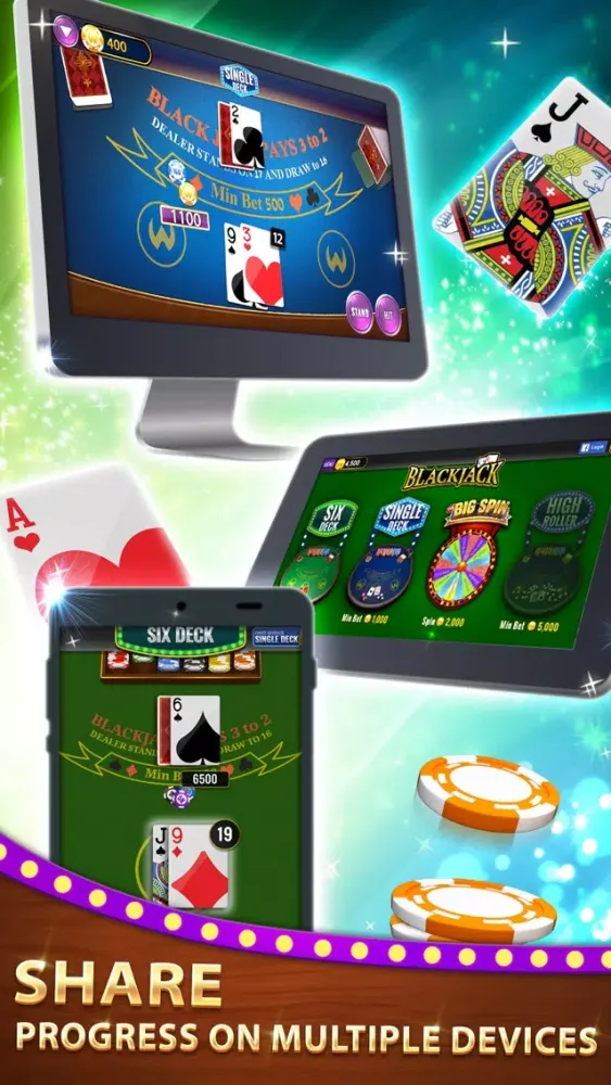 Tangkapan layar Blackjack Plus