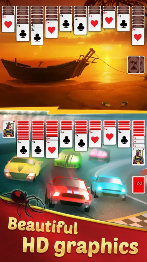 Zrzuty ekranu Spider Solitaire with Themes
