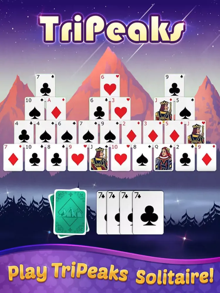 Скриншоты TriPeaks Solitaire with Themes iPad 