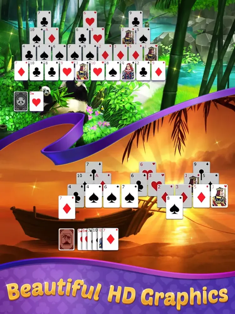 Скриншоты TriPeaks Solitaire with Themes iPad 