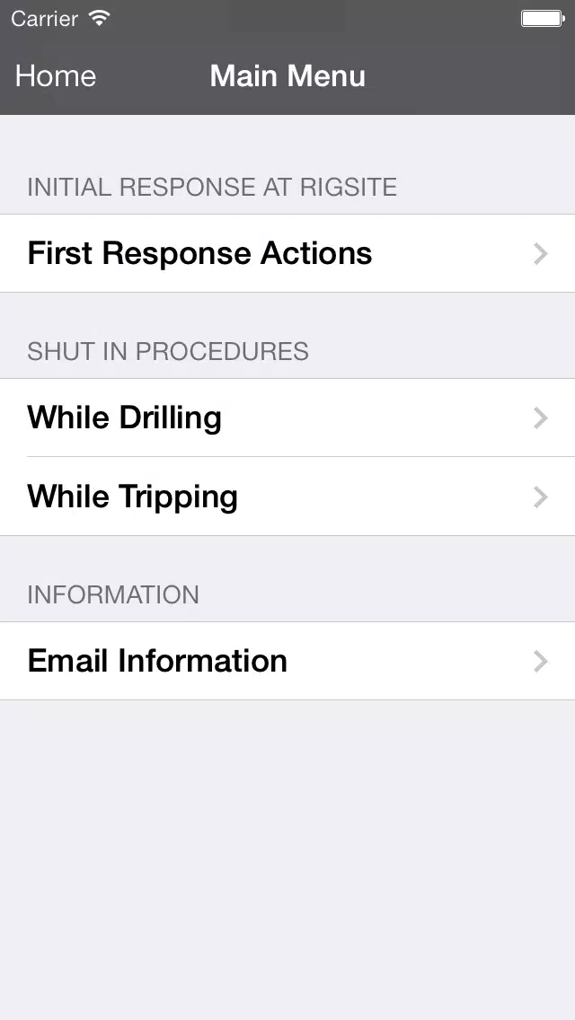 First Response Screenshots