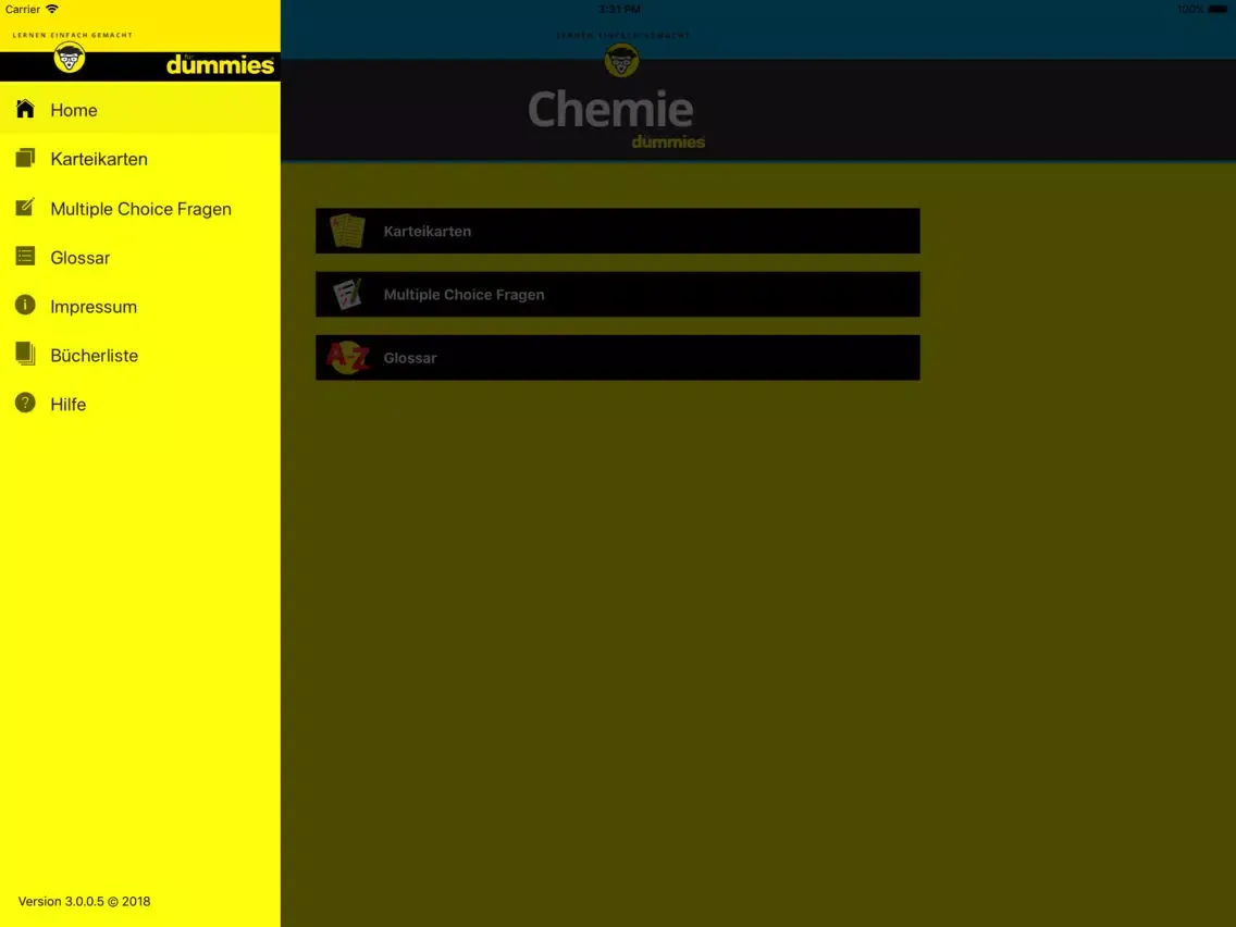 Capturas de pantalla de Chemie-Trainer für Dummies iPad 