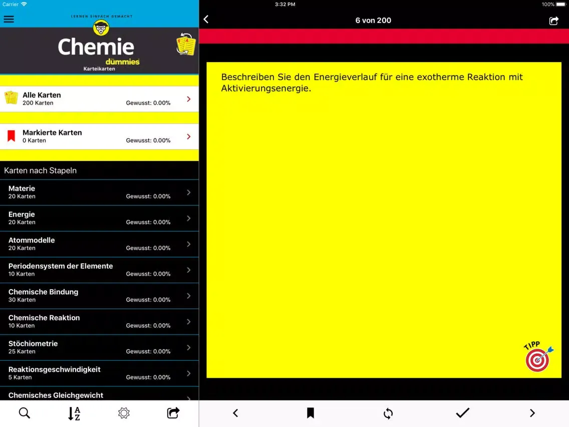 Capturas de pantalla de Chemie-Trainer für Dummies iPad 