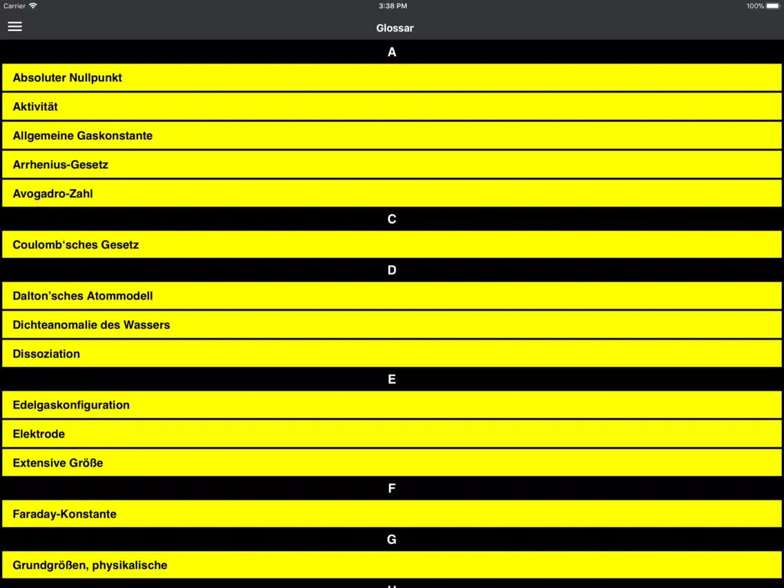 Capturas de pantalla de Chemie-Trainer für Dummies iPad 