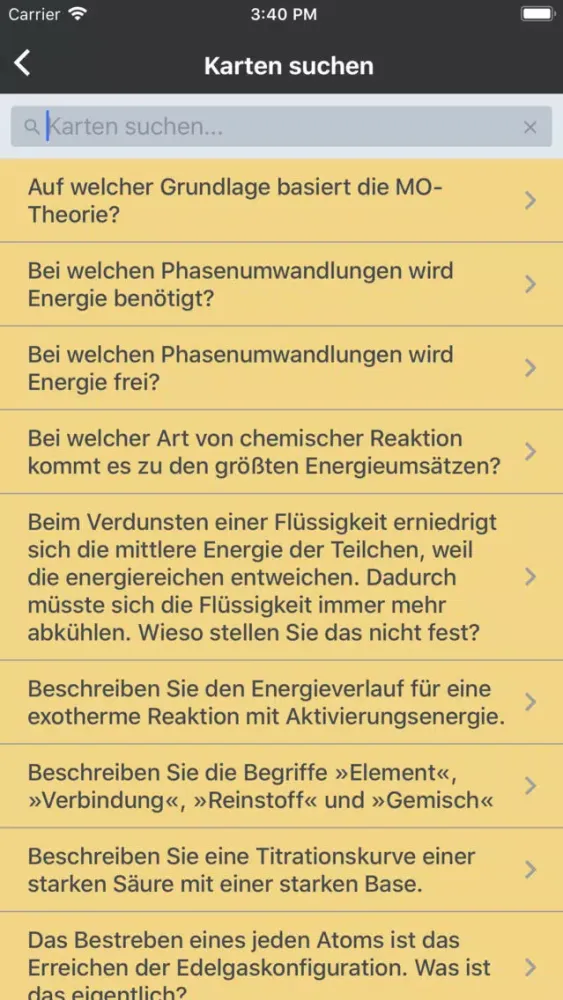 Capturas de pantalla de Chemie-Trainer für Dummies