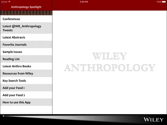 Anthropology Spotlight iPad 應用截圖