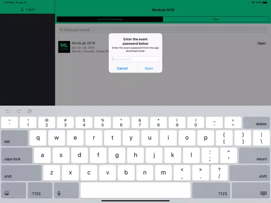 Mindlab 2019 iPad 應用截圖