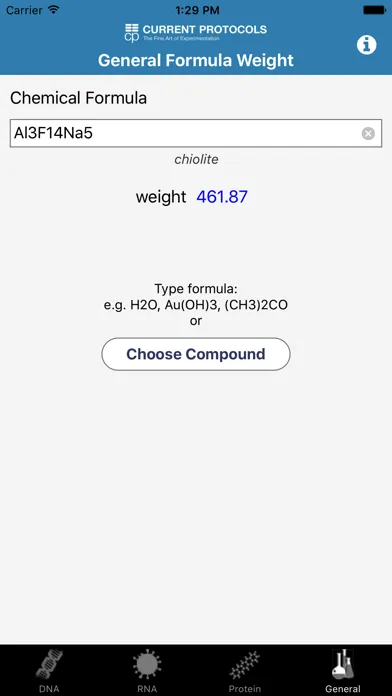 DNA/RNA/Protein and General Mol. Weight Calculator应用截图