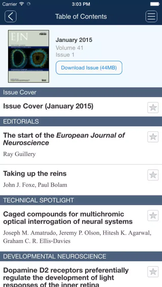 Zrzuty ekranu European Jnl of Neuroscience