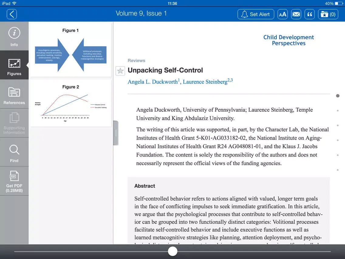 Скриншоты Child Development Perspectives iPad 