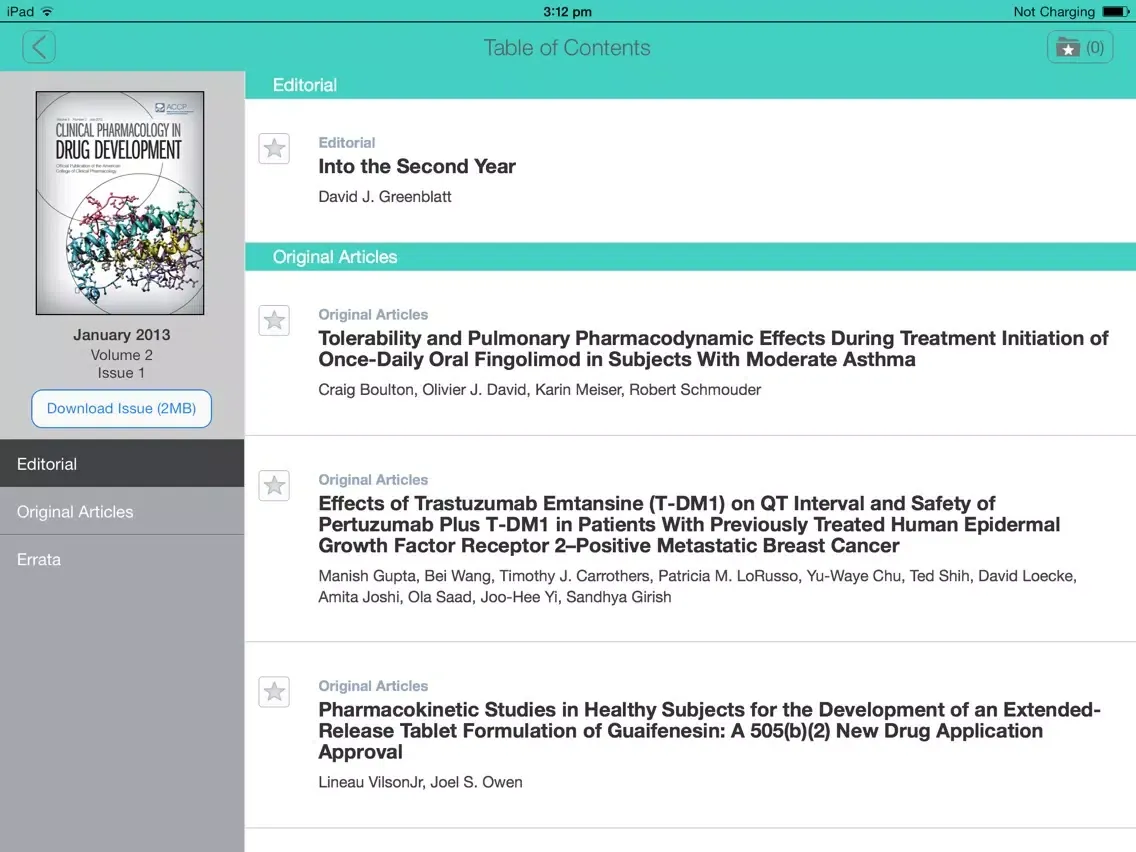 Captures d'écran de Clinical Pharmacology in Drug Development iPad 