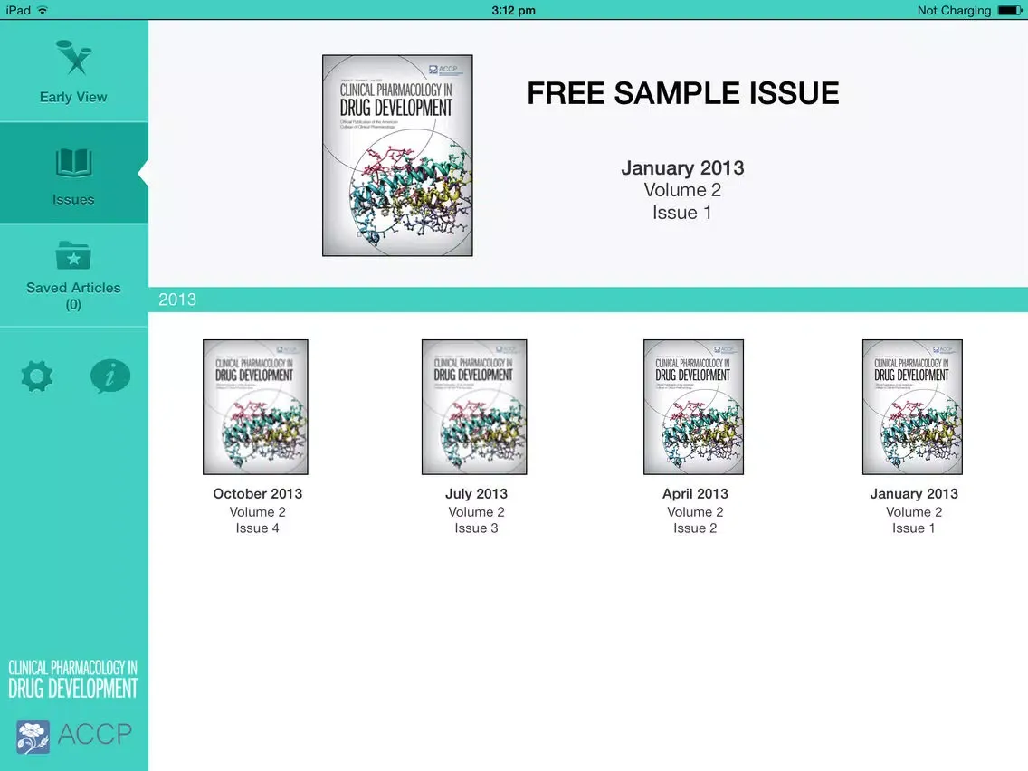 Captures d'écran de Clinical Pharmacology in Drug Development iPad 