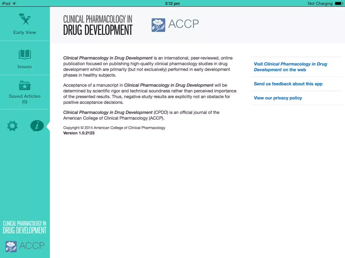 Captures d'écran de Clinical Pharmacology in Drug Development iPad 
