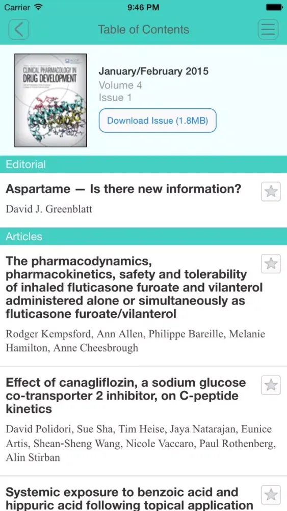 Captures d'écran de Clinical Pharmacology in Drug Development