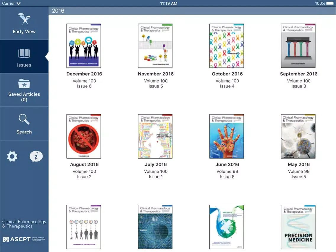 Clinical Pharmacology & Therapeutics iPad Screenshots