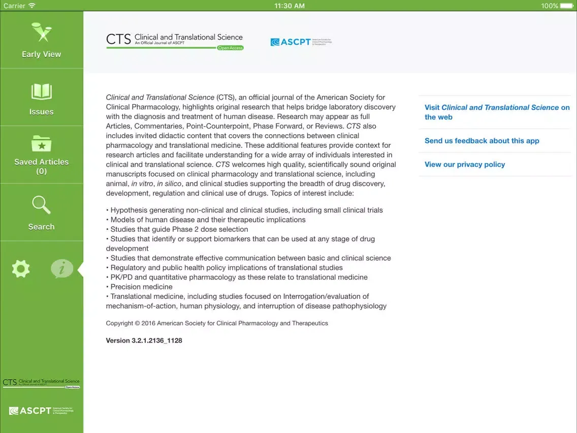 Clinical and Translational Science iPad  سکرین شاٹس