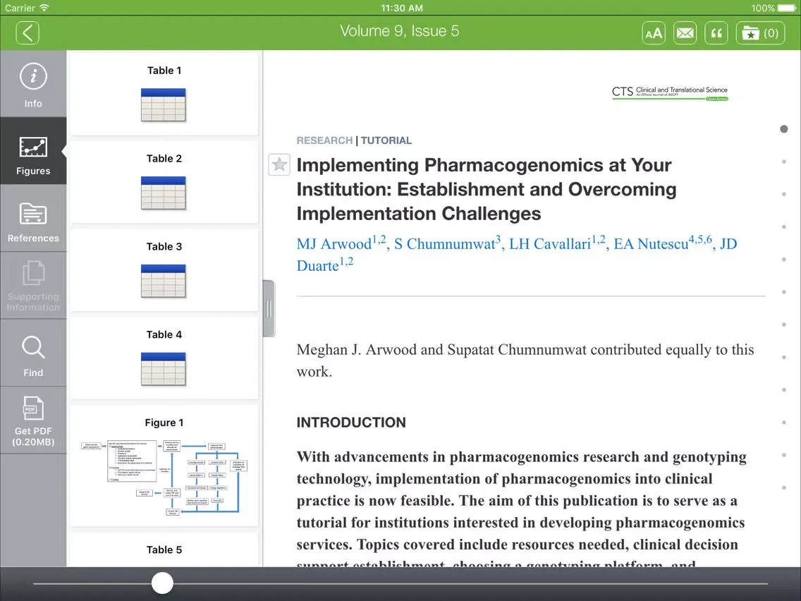 Clinical and Translational Science iPad  سکرین شاٹس