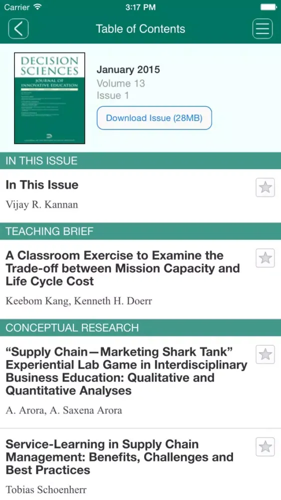 Decision Sciences Journal of Innovative Education স্ক্রিনশট