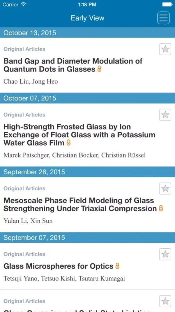 International Journal of Applied Glass Science應用截圖