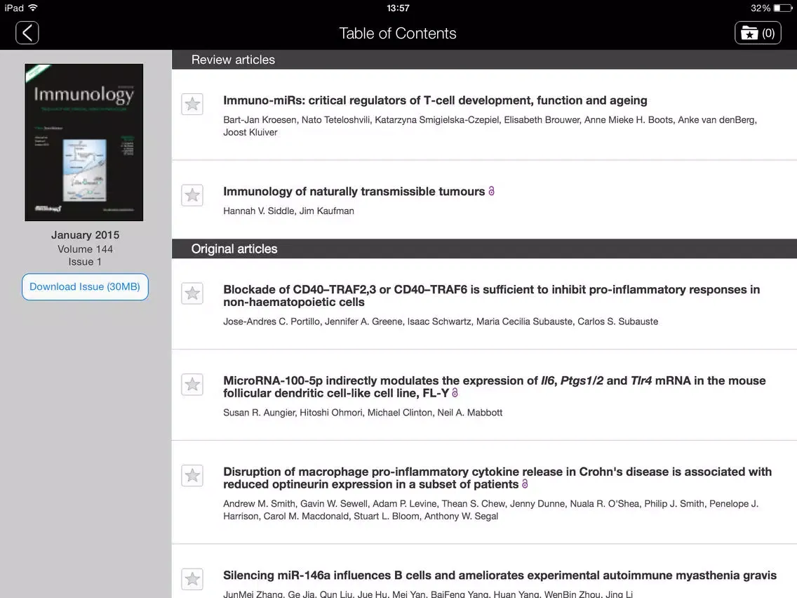 Immunology iPad 应用截图