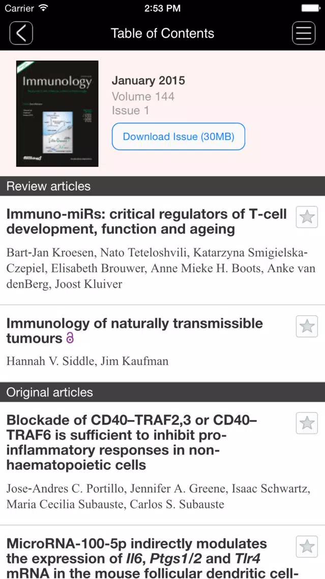 Captures d'écran de Immunology