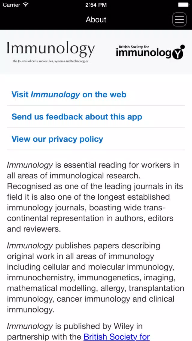 Captures d'écran de Immunology