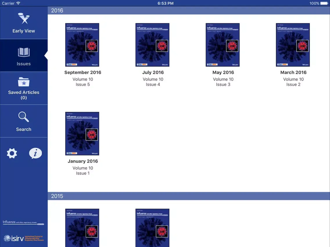 تصاویر Influenza and Other Respiratory Viruses iPad 