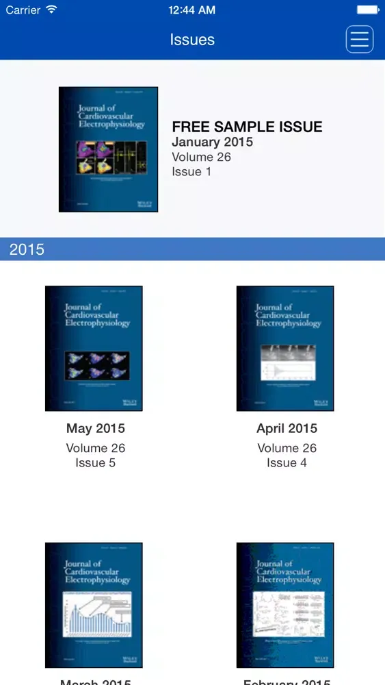 Journal of Cardiovascular Electrophysiology Screenshots