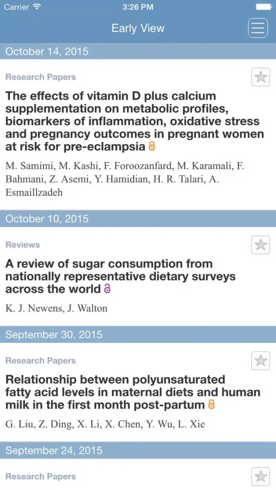 Journal of Human Nutrition and Dietetics App Screenshots