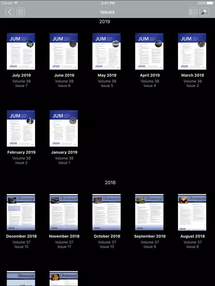 Journal of Ultrasound in Me... iPad  Ekran Görüntüleri