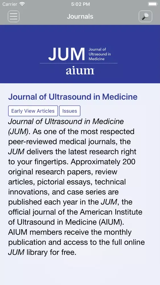 Journal of Ultrasound in Me... Ekran Görüntüleri